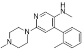 3-Pyridinamine,N-methyl-4-(2-methylphenyl)-6-(4-methyl-1-piperazinyl)- 290297-25-5